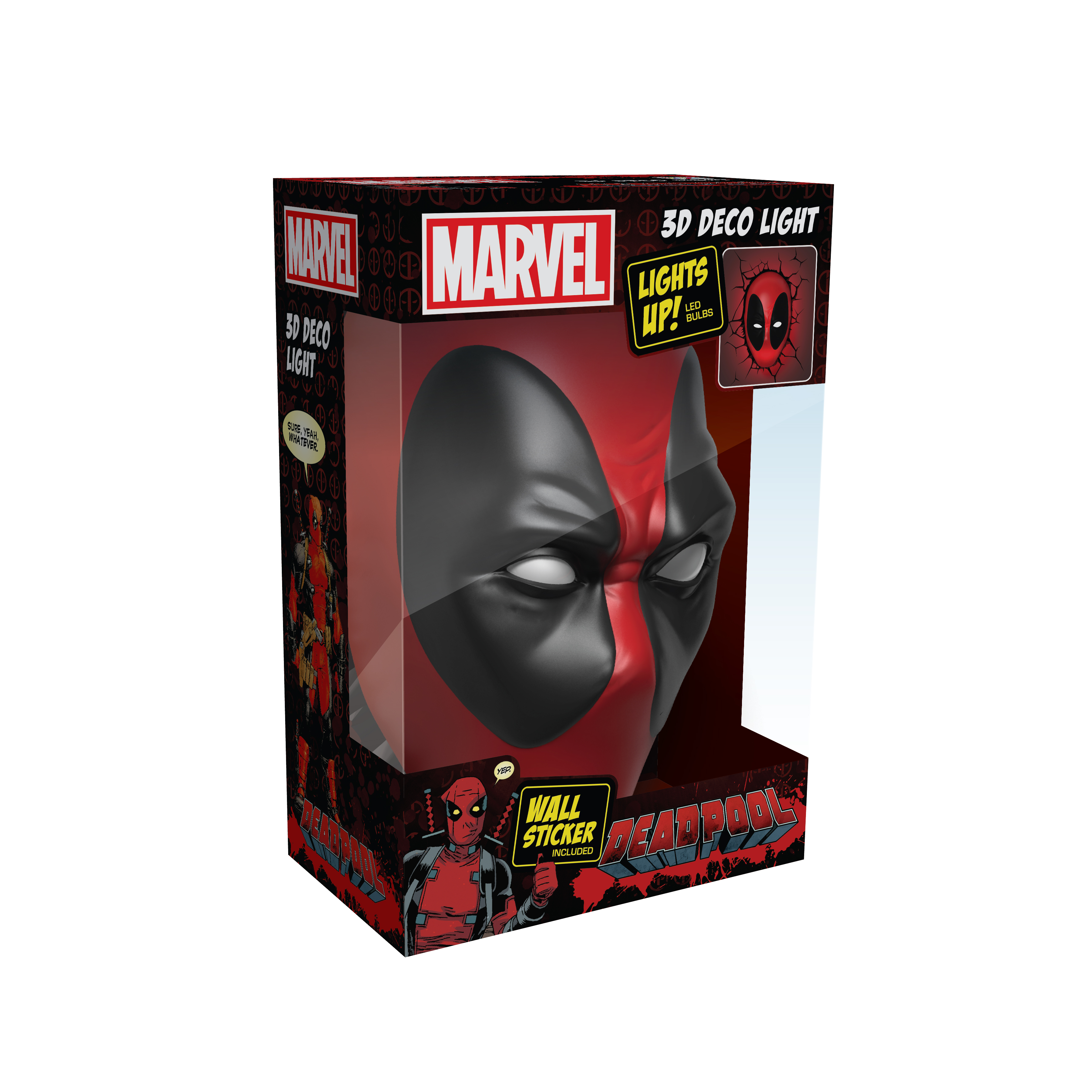 Deadpool 3D Deco Light package crop